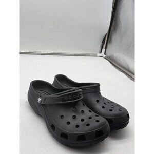 Crocs Classic Clog Shoes Womens Size 8 Black Slip On Comfort Casual Damaged